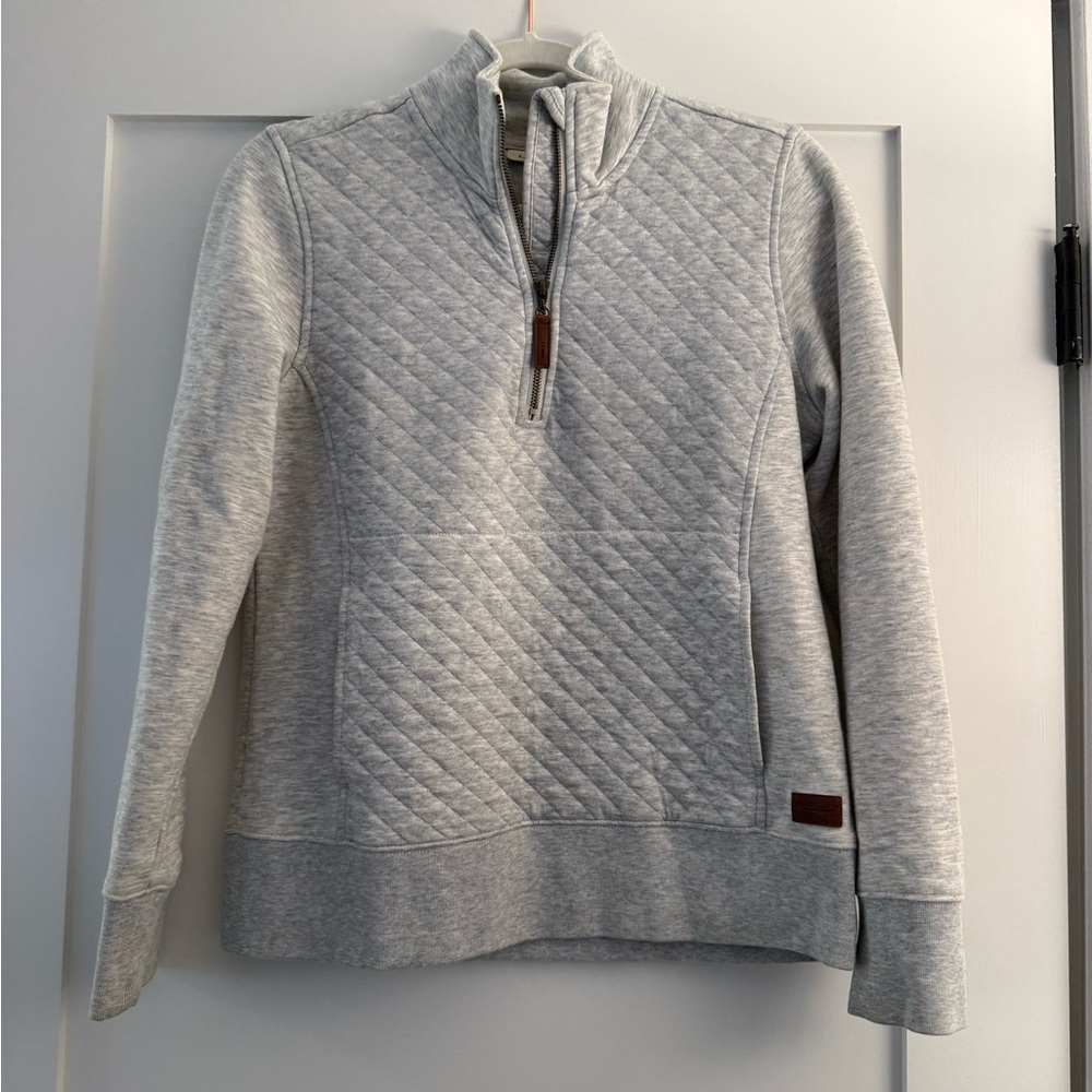 LL Bean Quilted Quarter Zip